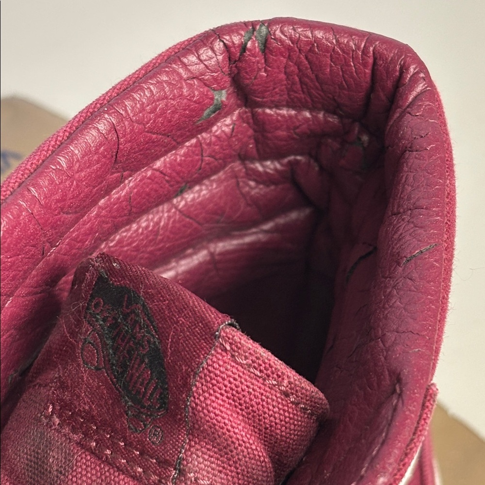 Vans Men’s Maroon Canvas Sneakers - Picture 11 of 14